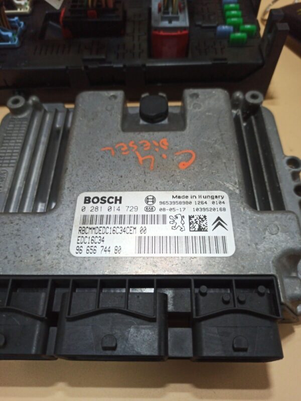 KIT ACCENSIONE CENTRALINA CITROEN C4 PICASSO 2006 AL 2013 CODICE 0281014729 - immagine 2