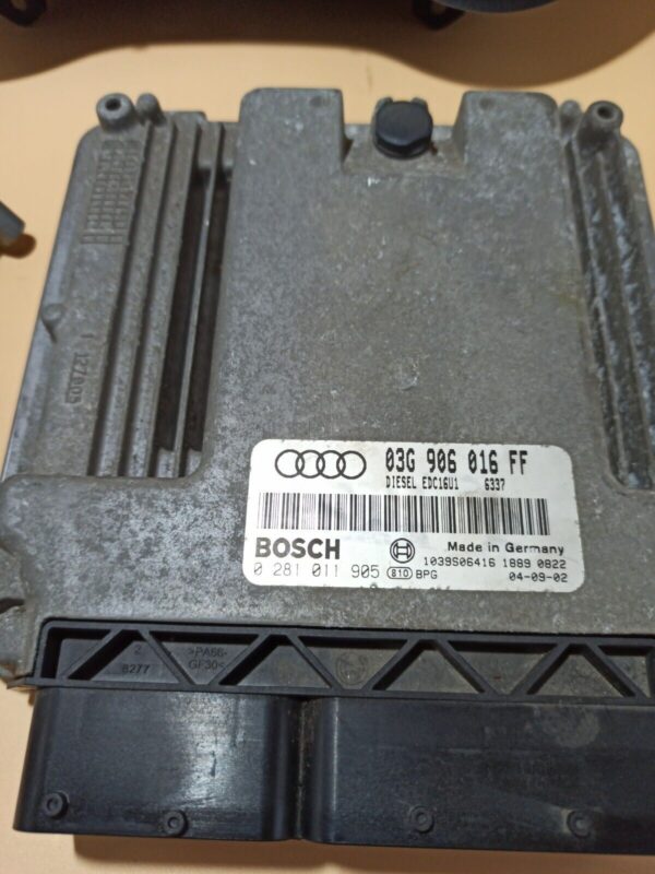 KIT ACCENSIONE CENTRALINA MOTORE Audi A3 2.0 TDI 2005 AL 2008 CODICE 03G906016FF - immagine 2