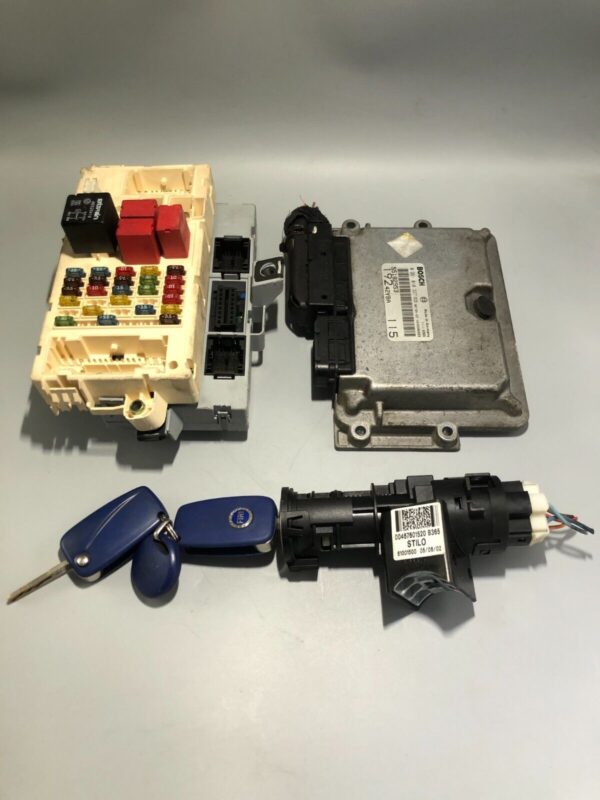 KIT ACCENSIONE AVVIAMENTO CENTRALINA 2 CHIAVI FIAT STILO 1.9 JTD codice 0281010337
