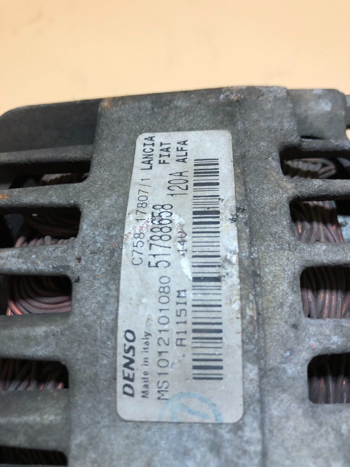 ALTERNATORE FIAT GRANDE PUNTO ALFA ROMEO LANCIA 1.4 T. JET CODICE 51788658 - immagine 2