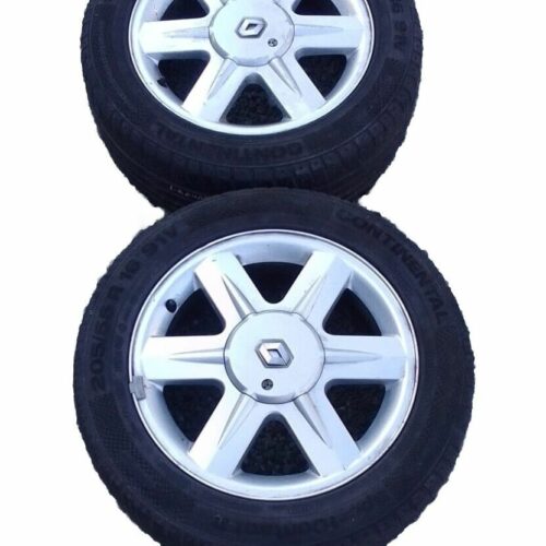 📞 2 CERCHI IN LEGA RUOTE PNEUMATICI ORIGINALI RENAULT LAGUNA  205/55 R16