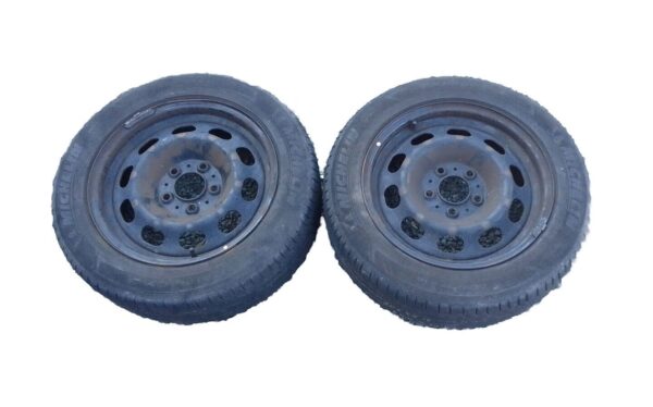 📞  2 CERCHI IN FERRO RUOTE GOMME PNEUMATICI MICHELIN PER BMW SERIE 1 205/55 R16