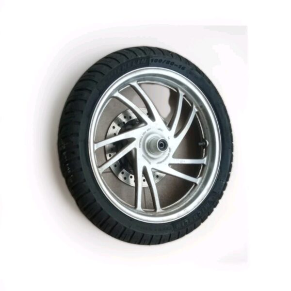 100 80 R16 CERCHIO RUOTA  DISCO ANTERIORE HONDA SH 150 2012 2013 2014 2015 2016 - immagine 3