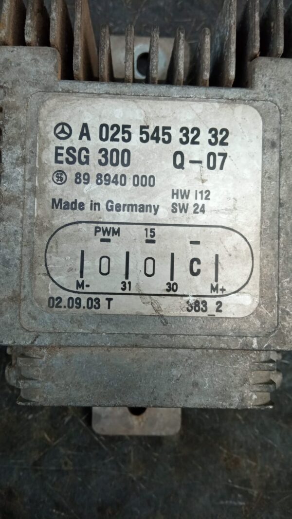 A025545323 CENTRALINA VENTOLA RADIATORE  MERCEDES  CLASSE A W168 - immagine 5
