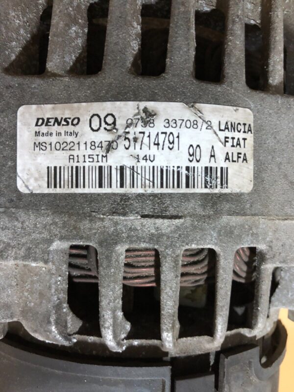 ALTERNATORE FIAT PANDA 169 LANCIA Y YPSILON  1.2 BENZINA COD: 51714791 - immagine 5