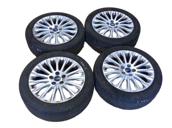 CERCHI IN LEGA RUOTE PNEUMATICI ORIGINALI  FORD FOCUS CMAX 215 / 50 R17 5 FORI
