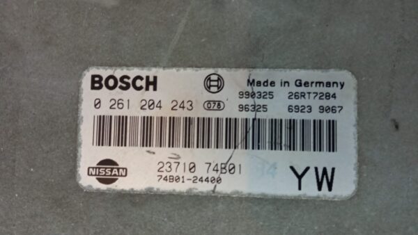 0261204243 2371074B01 KIT CENTRALINA  BLOCCHETTO CHIAVE NISSAN MICRA K11 BENZINA - immagine 5