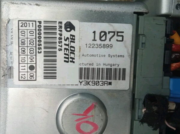 1075 12235899 PIANTONE CITY SERVOSTERZO ELETTRICO FIAT PUNTO / PANDA 2011 - immagine 5