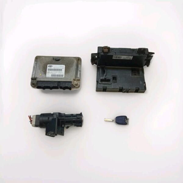 55196260 51783782 KIT BLOCCHETTO CHIAVE CENTRALINA MOTORE FIAT PANDA 2 SERIE