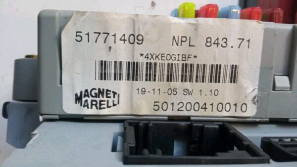 55202548 51771409 KIT BLOCCHETTO CHIAVE CENTRALINA LANCIA Y YPSILON 1.3 DIESEL - immagine 8