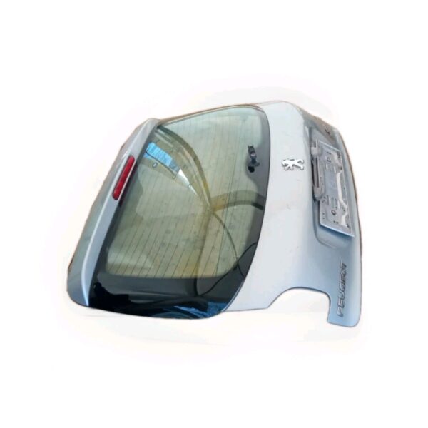 PORTELLONE COFANO BAULE POSTERIORE ORIGINALE PEUGEOT 206 2003 AL 2009 ARGENTO - immagine 3