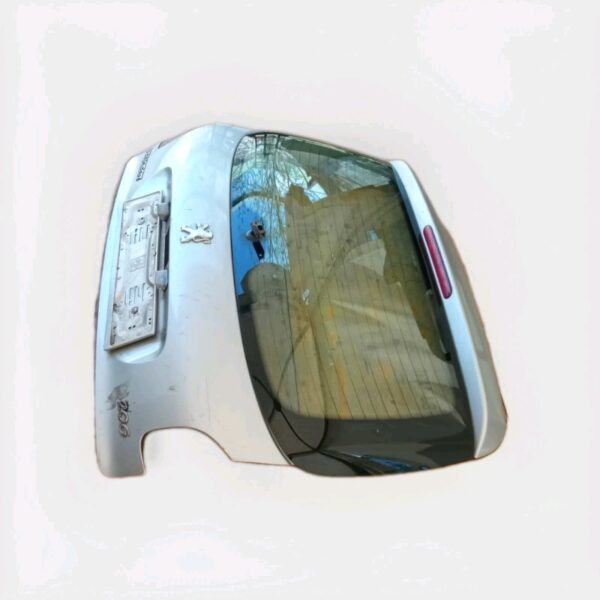 PORTELLONE COFANO BAULE POSTERIORE ORIGINALE PEUGEOT 206 2003 AL 2009 ARGENTO - immagine 5