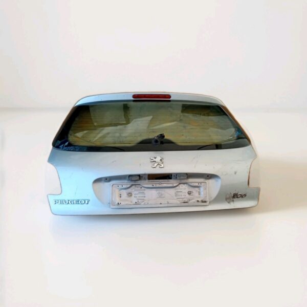 PORTELLONE COFANO BAULE POSTERIORE ORIGINALE PEUGEOT 206 2003 AL 2009 ARGENTO