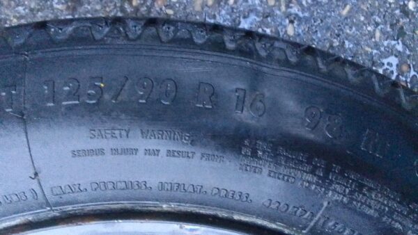 125 / 90 R16 RUOTINO RUOTA DI SCORTA MERCEDES CLASSE B W245 2008  2005 AL 2011 - immagine 5