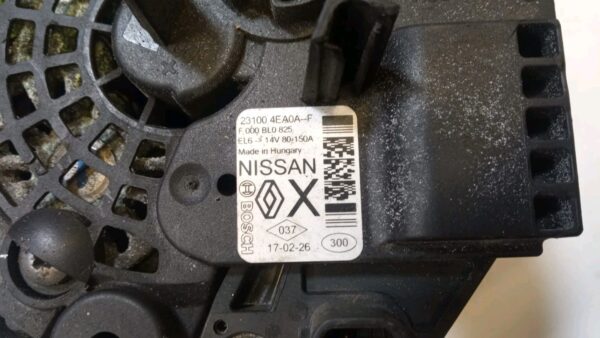 231004EA0AF  ALTERNATORE RENAULT MEGANE / NISSAN QASHQAI 1.5 DCI DIESEL - immagine 6