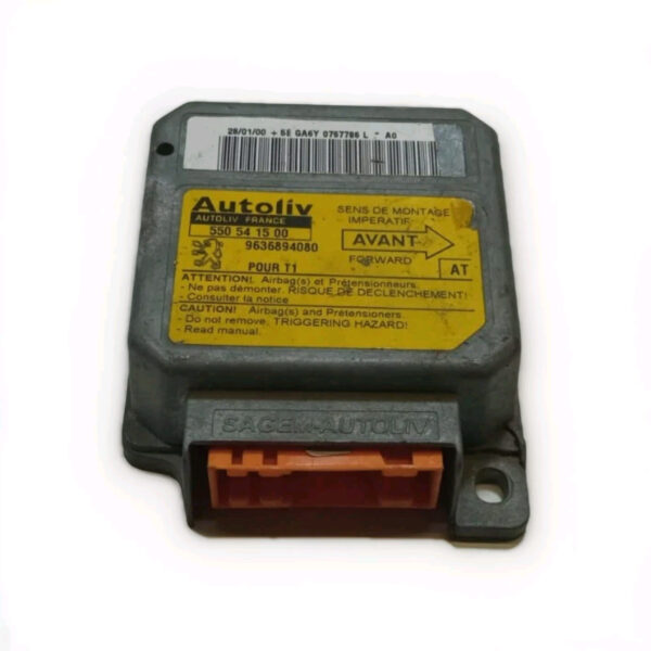 9636894080 CENTRALINA CONTROLLO AIRBAG PEUGEOT 206 1998 1999 2000 2001 2002 2003