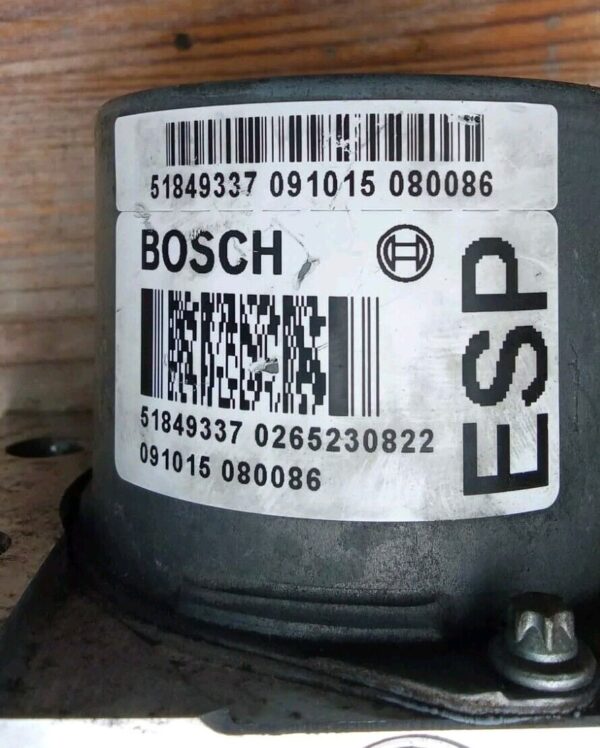 0265230822 51849337 CENTRALINA POMPA ABS FRENI FIAT 500 BENZINA 2007 AL 2014 - immagine 9