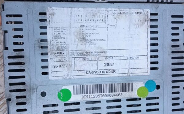 95972857 STEREO RADIO AUTORADIO DISPLAY ORIGINALE CHEVROLET SPARK 2009 AL 2012 - immagine 6