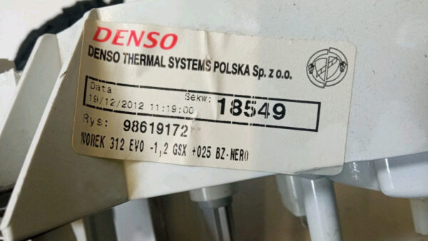 98619172 CENTRALINA COMANDI CONTROLLO CLIMA A/C RISCALDAMENTO FIAT 500 2007 2014 - immagine 8