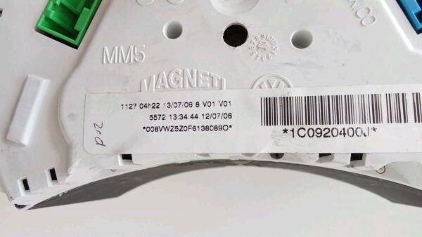 KIT CONTACHILOMETRI CENTRALINA CHIAVE VOLKSWAGEN NEW BEETLE - immagine 13