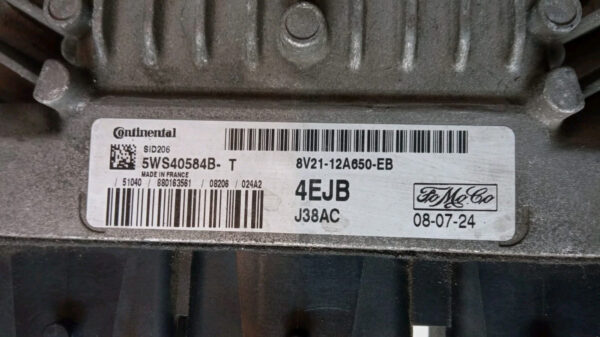 5WS40584B 8V21-12A650-EB KIT STRUMENTI CENTRALINA FORD FIESTA DIESEL 2008  2012 - immagine 8
