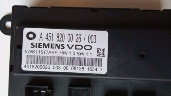 A1321501679 0261S04309 KIT CENTRALINA BLOCCHETTO CHIAVE SMART 451 1.0 TURBO BENZ - immagine 7