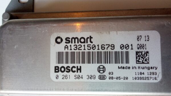 A1321501679 0261S04309 KIT CENTRALINA BLOCCHETTO CHIAVE SMART 451 1.0 TURBO BENZ - immagine 8