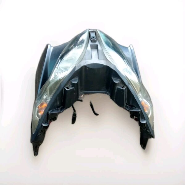 SCUDO CARENA FARO FRECCE ANTERIORE SUZUKI BURGMAN 400 K7 GRIGIO 2007 AL 2013 - immagine 4