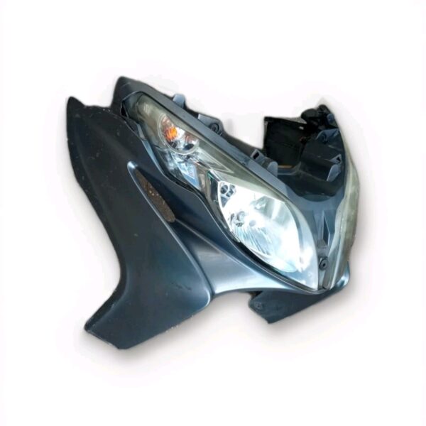 SCUDO CARENA FARO FRECCE ANTERIORE SUZUKI BURGMAN 400 K7 GRIGIO 2007 AL 2013 - immagine 5