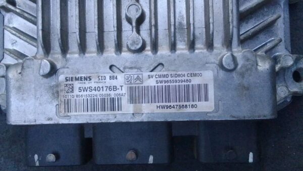 5WS40176B-T 9655939480 KIT STRUMENTI CENTRALINA CHIAVE CITROEN C2 BENZINA - immagine 6