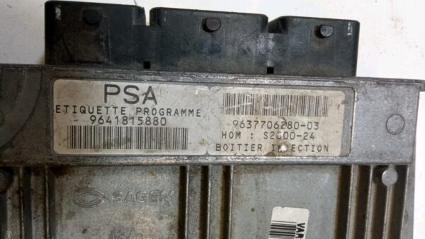 9641815880 21645552-1  CENTRALINA MOTORE ENGINE ECU CITROEN BERLINGO - immagine 5