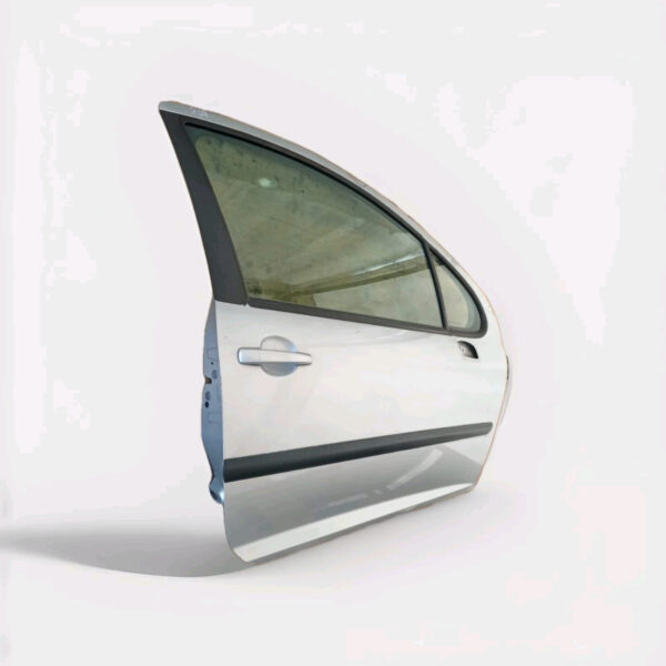 PORTA PORTIERA SPORTELLO ANTERIORE DESTRA DX  PEUGEOT 207  3P 3 PORTE ARGENTO