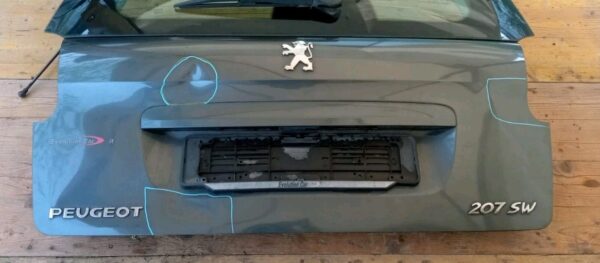 PORTELLONE COFANO POSTERIORE ORIGINALE PEUGEOT 207 SW  STATION WAGON 2008 GRIGIO - immagine 6