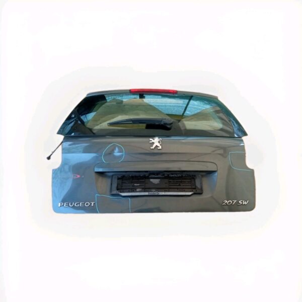 PORTELLONE COFANO POSTERIORE ORIGINALE PEUGEOT 207 SW  STATION WAGON 2008 GRIGIO