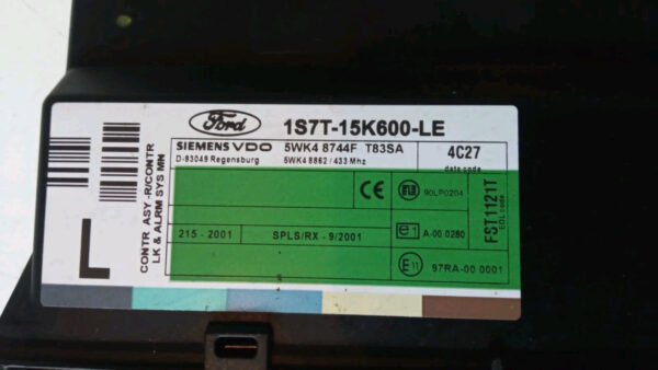 3M51-12A650-LB KIT STRUMENTI CENTRALINA CHIAVE FORD FOCUS 1.8 DIESEL 1998 - 2004 - immagine 16