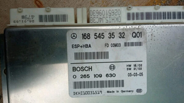 A1685453532 0265109630 CENTRALINA MOTORE MERCEDES CLASSE A W168 2005 - immagine 5
