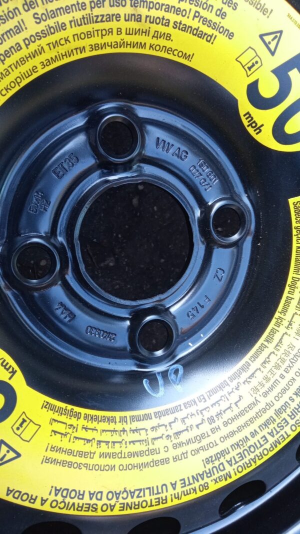 175 / 65 R14 RUOTINO RUOTA DI SCORTA VW VOLKSWAGEN UP / SEAT MII - immagine 5