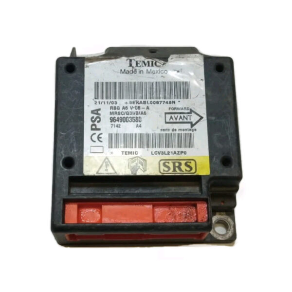 9661532380 CENTRALINA CONTROLLO AIRBAG CITROEN C2 2003 AL 2010