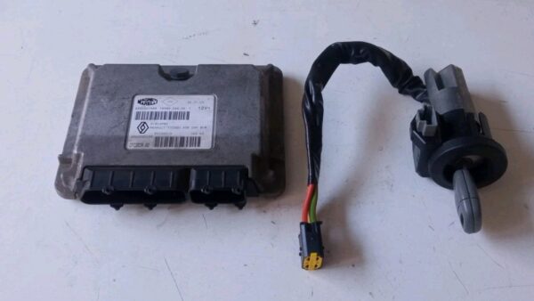8200207499 KIT BLOCCHETTO CHIAVE CENTRALINA RENAULT TWINGO 2003 2000 AL 2007 - immagine 3