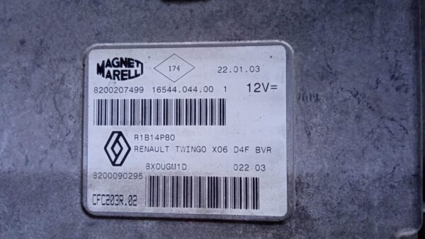 8200207499 KIT BLOCCHETTO CHIAVE CENTRALINA RENAULT TWINGO 2003 2000 AL 2007 - immagine 6