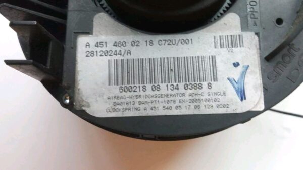 A4514600218 SPIRALE CONTATTO SPIRALATO SMART FORTWO W 451  2007 AL 2014 - immagine 6